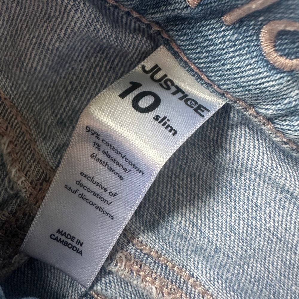 Justice Girls Distressed Slim Jeans - Picture 5 of 5